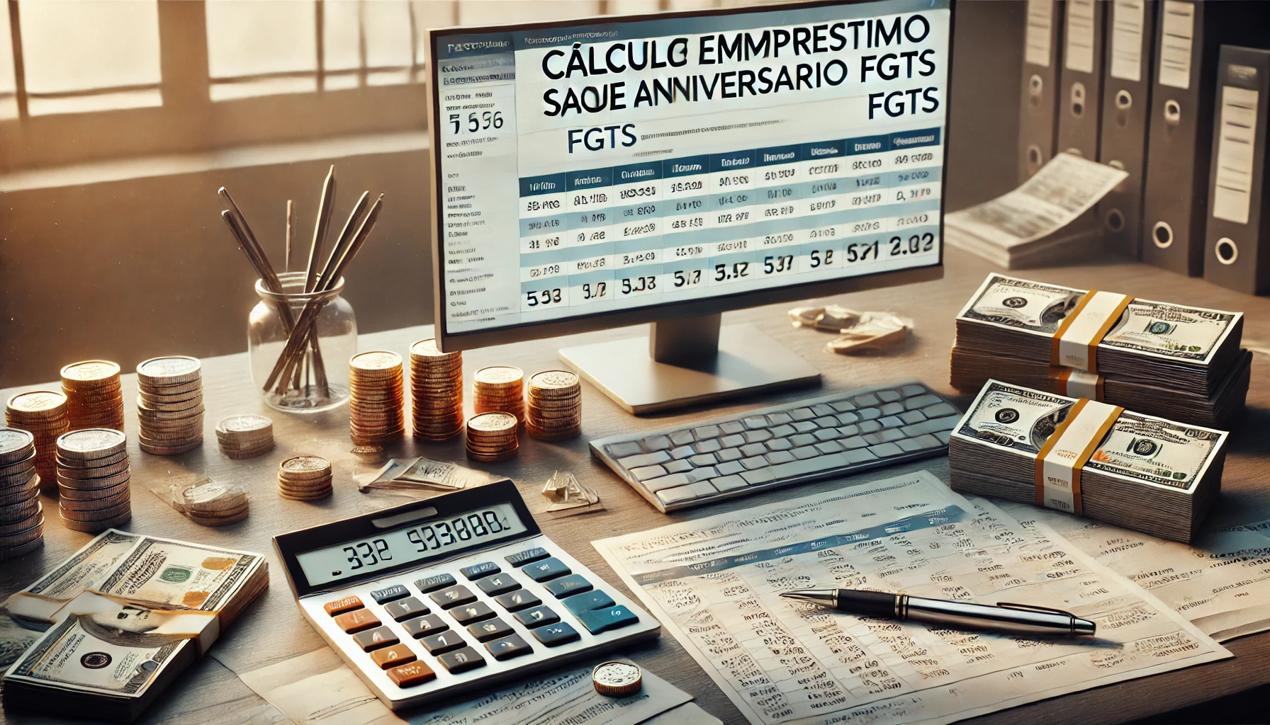 Cálculo Empréstimo Saque Aniversário FGTS